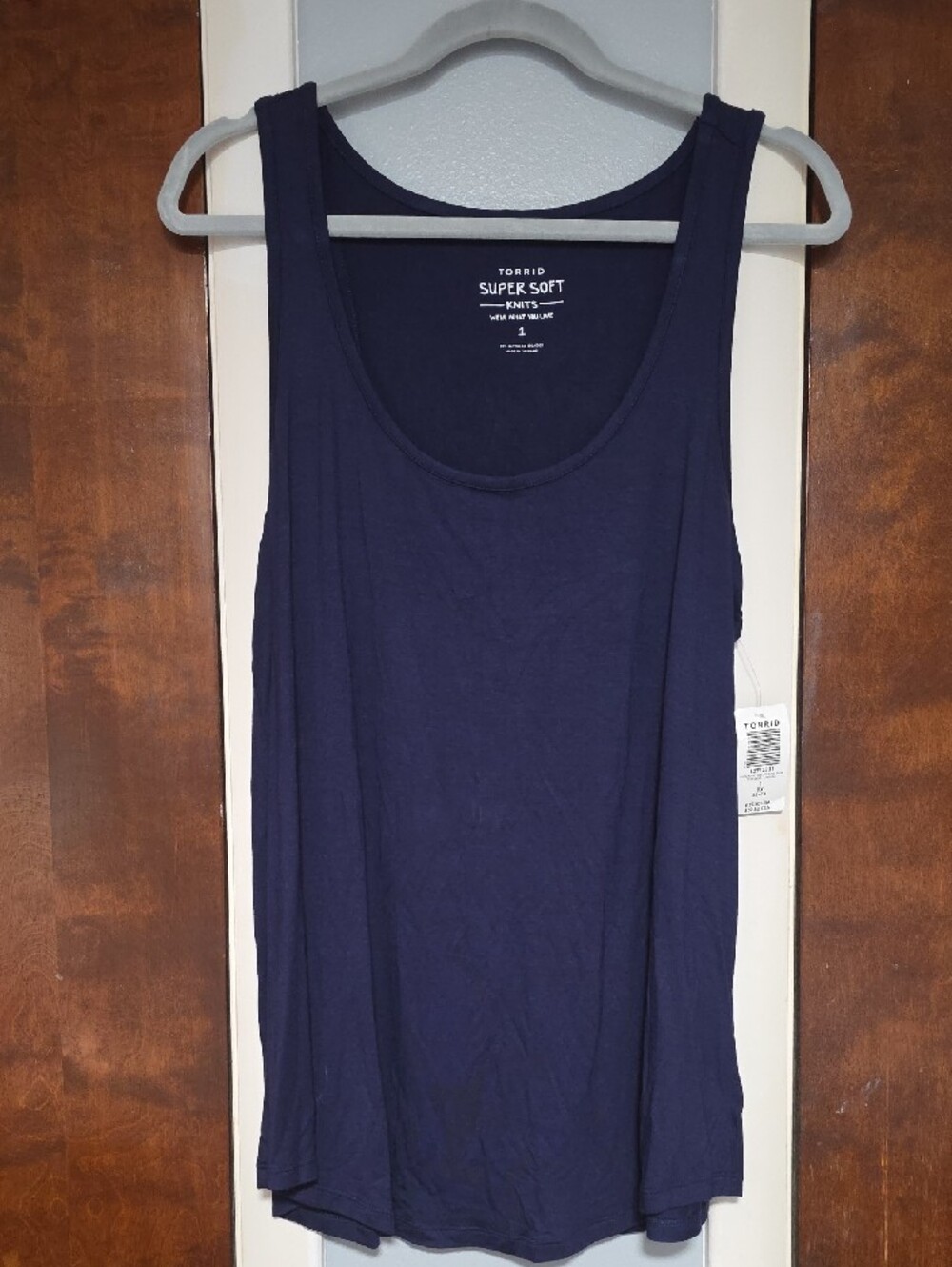 NWT Size 1 Torrid Peacoat Blue SS Layering Tank